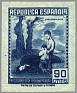 Spain 1939 Email Campaign 90 CTS Blue Edifil NE 54. España ne54. Uploaded by susofe